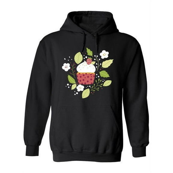 Strawberry Cupcake Hoodie Women -Image by Shutterstock, Female Medium