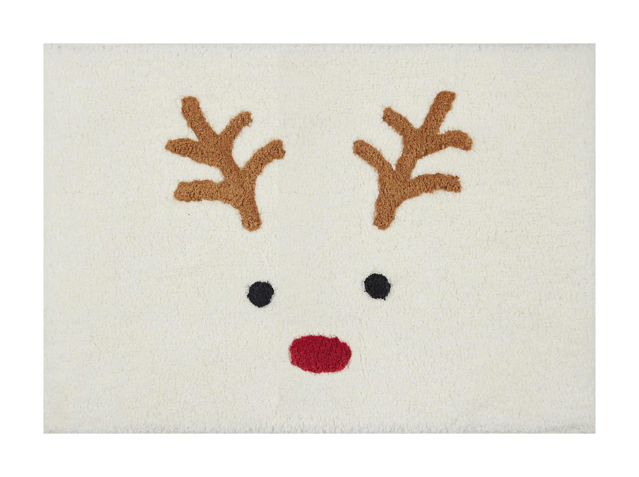 Holiday Time Reindeer Bath Rug, 17"x24"