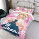 thumbnail image 3 of JOJO Siwa Conjunto de sábanas temático, trío de piezas, cómodo y amigable con la piel, diseño único, regalo de decoración para el hogar para familiares, amigos y fans,173cm *218cm, 3 of 6