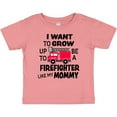 thumbnail image 3 of Inktastic I Want to Grow Up to Be a Firefighter Like My Mommy Boys or Girls Baby T-Shirt, 3 of 5
