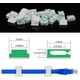 thumbnail image 2 of 100 piezas de clips adhesivos para cables, clips de alambre, gestión de cables, bridas para cables, soporte para cables, color blanco, 2 of 5