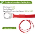 thumbnail image 3 of Universal 3/8" Lug 8 AWG Battery Inverter Cable Red 5FT Battery Cable Tinned Copper 1 Pc, 3 of 7
