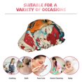 thumbnail image 6 of Kdxio Retro American Eagle Print Shower Cap for Women,Elastic and Reusable,Double Waterproof Layers Bathing Hat, 6 of 6