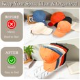 thumbnail image 5 of Ponpon 2Pcs Hat Stand for Baseball Caps, Acrylic Hat Storage Rack Hat Display and Organizer, Baseball Caps Hat Holder for Closet, Bedroom, Dresser, Office (Clear), 5 of 8
