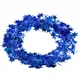thumbnail image 3 of 7,5 m de alambre de oropel con forma de estrella para árbol de Navidad, colgante de alambre con forma de estrella de cinco puntas, purpurina, flor, cremallera, guirnalda de hojas, decoración para el h, 3 of 5