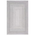 thumbnail image 2 of SAFAVIEH Braided Evangeline Bordered Machine Washable Reversible Area Rug, Grey, 4' x 6', 2 of 13