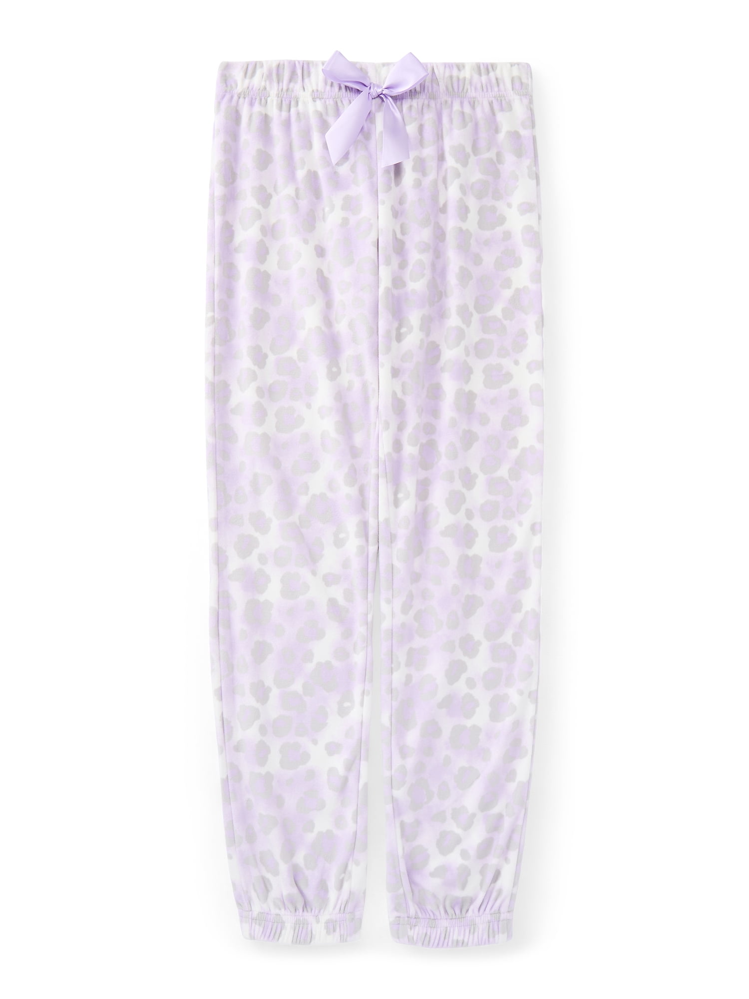 Sleep On It Girls Foil Print Velour Top and Pants Pajama Set, 2-Piece, Sizes 8-16