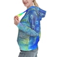 thumbnail image 2 of Lsque Peacock Pattern Casual Women's Hoodie,Hooded Sweatshirt with Kangaroo Pocket,Pullover Hoodie with Eye-catching Drawstrings-X-Large, 2 of 7