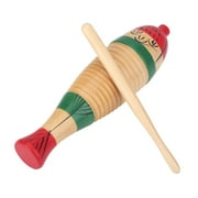 Ccdes Guiro Instrument,Wooden Colorful Fish Shaped Guiro Musical Percussion Instrument Children Kids Toy