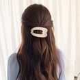 thumbnail image 3 of UNLLLL Flat Claw Hair Clip for Women, Solid Color Casual Elegant Hair Claw, Lightweight Plastic Hairpin for Thick or Thin Hair, for All Lengths Daily Styling and Work (Beige), 3 of 6