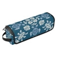 thumbnail image 2 of Hair Tool Organizer Bag with Heat Resistant Mat Removable Travel Storage Case for Hot Air Brushes Curling Irons Abstract Turtle Pattern, 2 of 8