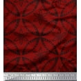 thumbnail image 1 of Soimoi Georgette Viscose Fabric Flower Artistic Print Sewing Fabric Yard 42 Inch Wide, 1 of 3