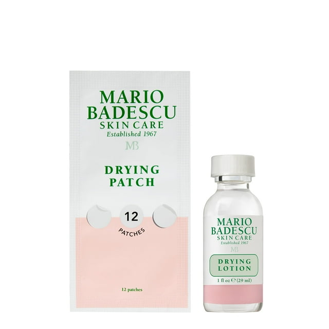 Kit Blemish Mario Badescu AM/PM con loción secante de 30 ml y parches