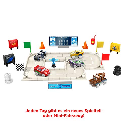 disney pixar cars mini racers advent calendar track set