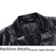 thumbnail image 2 of Traje de otoño e invierno de longitud media para hombre, cuello de traje de hombre gordo de talla grande, cuero PU, 2 of 5