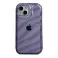 thumbnail image 3 of Funda transparente con patrón de ondas para iPhone 14, 13 Pro Max, 12, 11, X, XR, XS Max, 7, 8, 14 Plus, funda suave anticaídas y a prueba de golpes, 3 of 5
