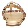 thumbnail image 4 of Aerosoles Women's Droplet Pink Metallic Strappy Flat Caged Gold Sandals (Pink Metallic, 5.5), 4 of 5