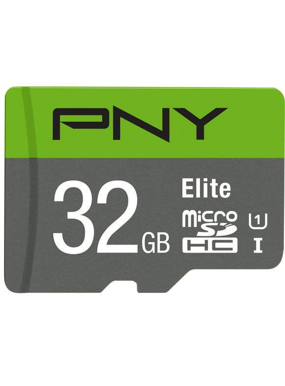 PNY 32GB Elite Class 10 U1 microSDHC Flash Memory Card - 100MB/s read, Full HD, UHS-I, micro SD