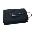 thumbnail image 1 of Car Electric Heating Blanket Winter Warm Cold Weather Heated Warmer Heater Solid Color Velvet Thermal Bedding 145x100cm Black, 1 of 6
