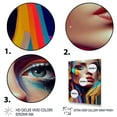 thumbnail image 3 of Designart Vibrant Creative Woman Portrait VIII Canvas Wall Art, 3 of 5