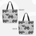 thumbnail image 2 of Fotbe Gray Tractor Bolsa Tote con Estampado para Mujer, Bolsos con Cremallera, Bolsa de Hombro Casual de Gran Capacidad con Bolsillos Internos, 2 of 7