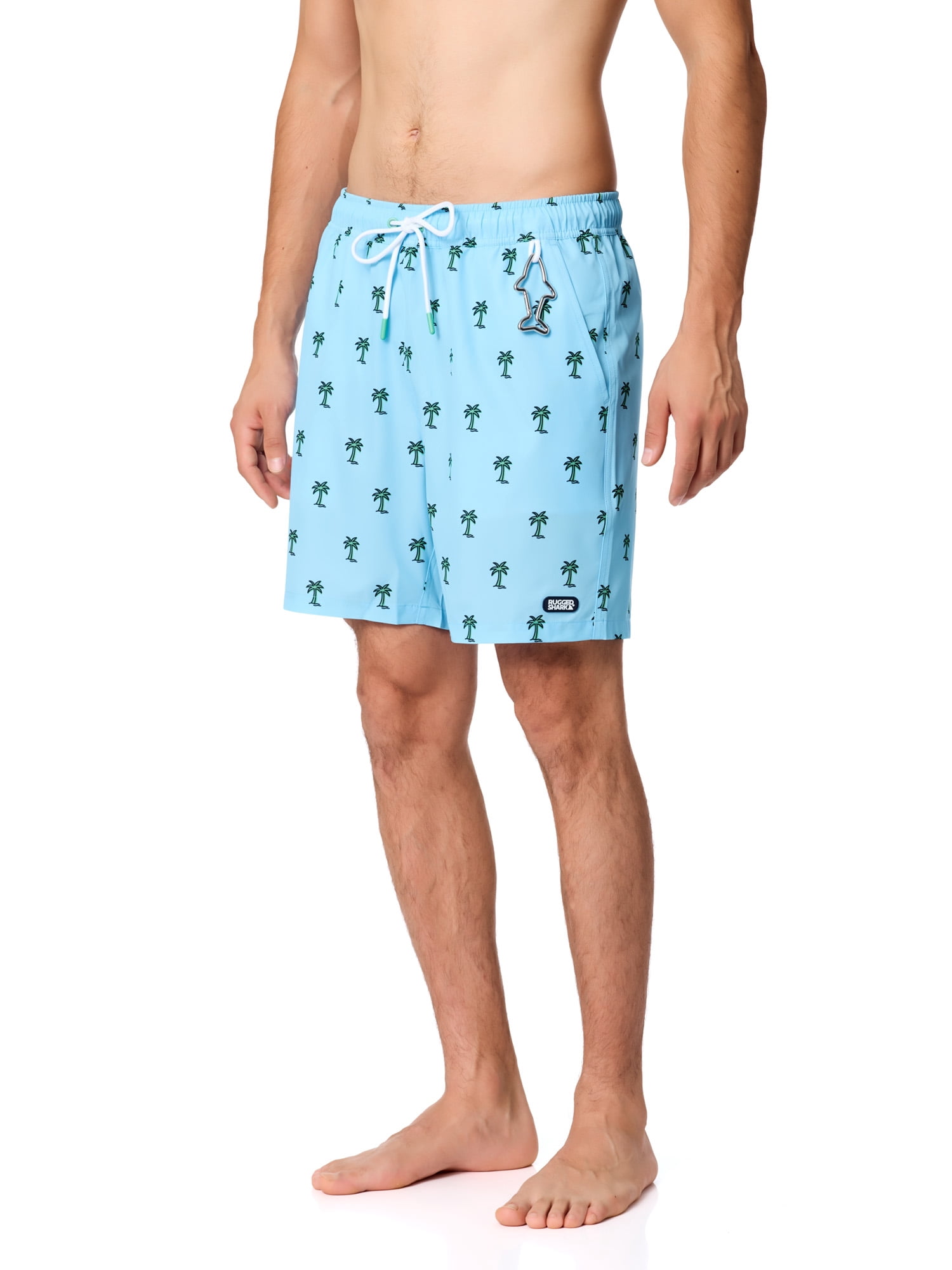 Rugged Shark Mens & Big Mens Swim Trunks, 7" Inseam, Sizes S-3XL