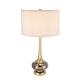 thumbnail image 2 of D15x29" Modern Glass Drum Table Lamp   Stylish Decor for Living Room Bedroom Office  Lamp Shade Assembly Required, 2 of 9