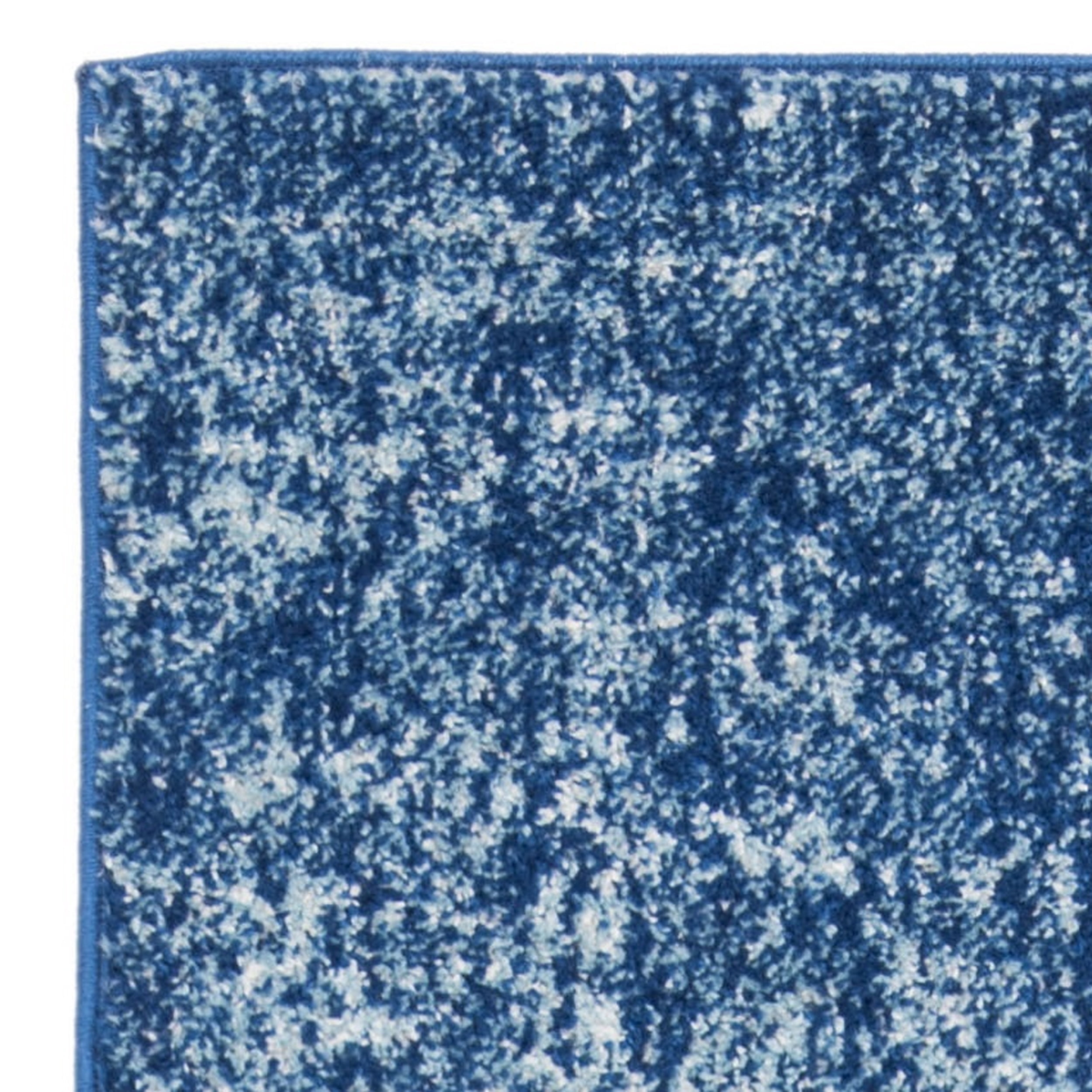 SAFAVIEH Madison Leighton Geometric Runner Rug, Navy/Blue, 2'3" x 14'