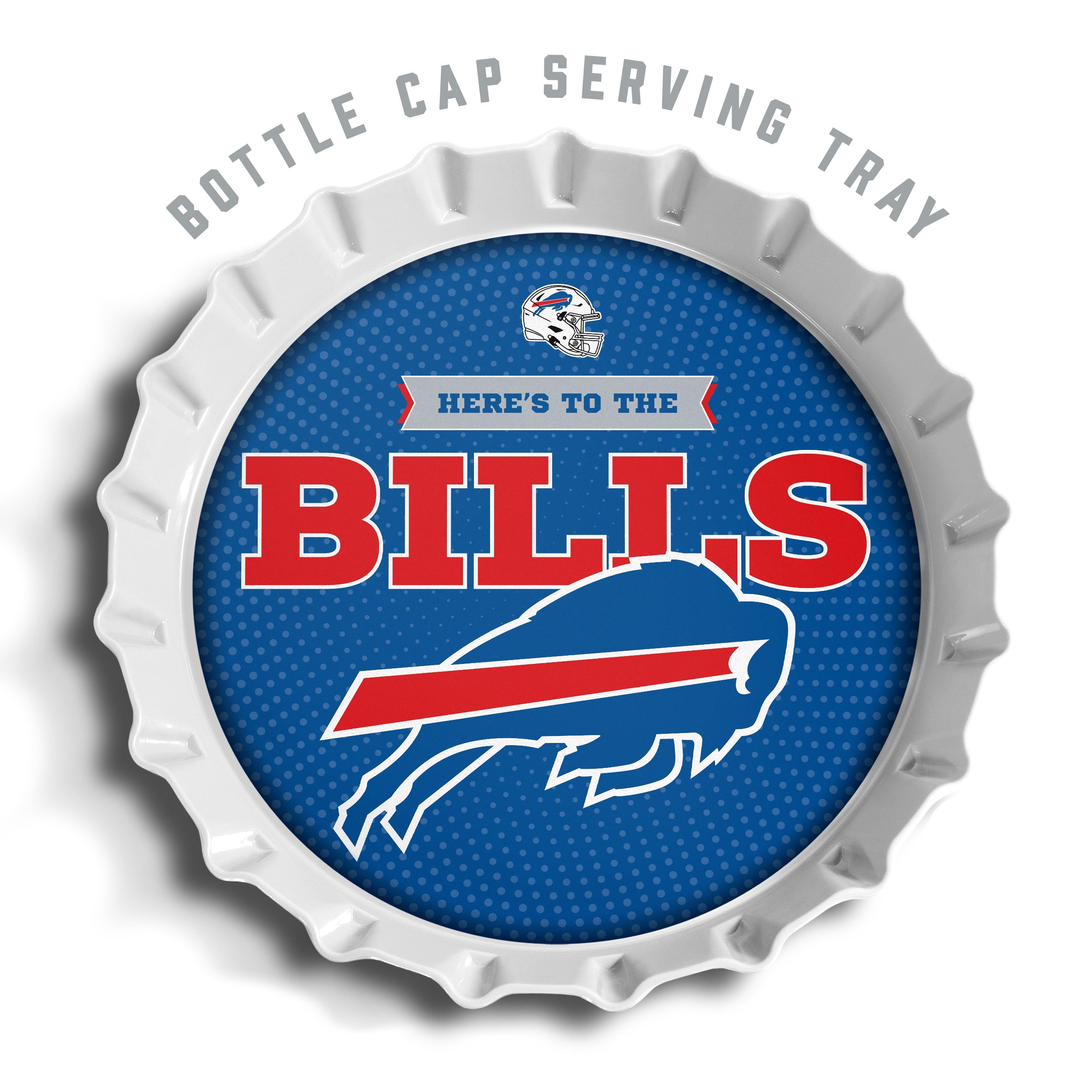 YouTheFan NFL Buffalo Bills Bottle Cap Serving Tray