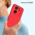 thumbnail image 6 of for Xiaomi 13T Pro Case Silicone Soft Shockproof Xiaomi 13T Pro Phone Case Aesthetic Purple Thin Xiaomi 13T Protective Case Anti-Fingerprint Cover (Red), 6 of 14