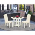 thumbnail image 4 of East West Furniture Dining Room Set Linen White, SUBA3-LWH-01, 4 of 4