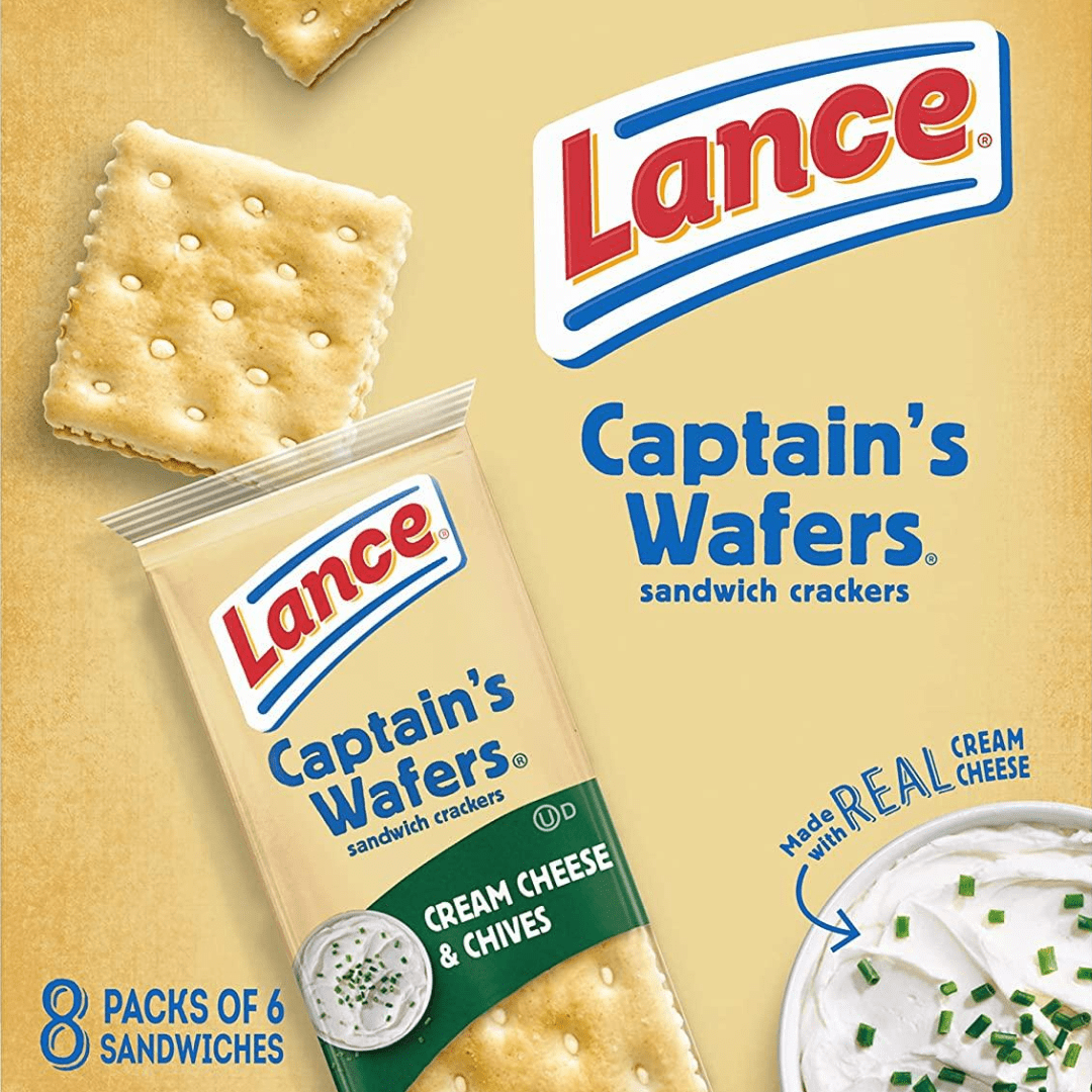 Sandwich Crackers Variety Pack, 40 Individual Snack Bags - Quality Lance Snacks, Featuring Toasty, Toastchee & Captain's Wafers