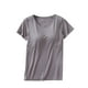 thumbnail image 2 of Neewe Tank Top for Women with Built-in Padded Bra Short Sleeve Shirt Cotton Linen Soft Pajamas Daily Outfits, 2 of 7