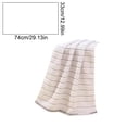 thumbnail image 3 of HOZVOMI Striped Corals Fleece Towel for Face Washing Bathing Drying Hair Soft Absorbent Comfortable Design Ideal for Everyday Use, 3 of 6