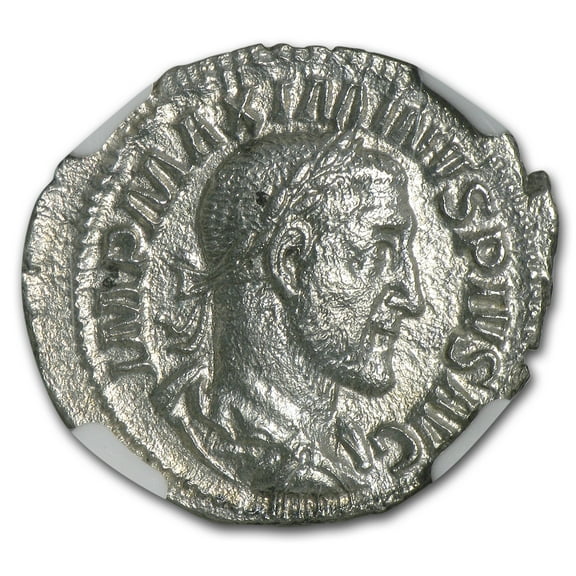 Roman Denarius Emperor Maximinus I (235-238 AD) VF NGC