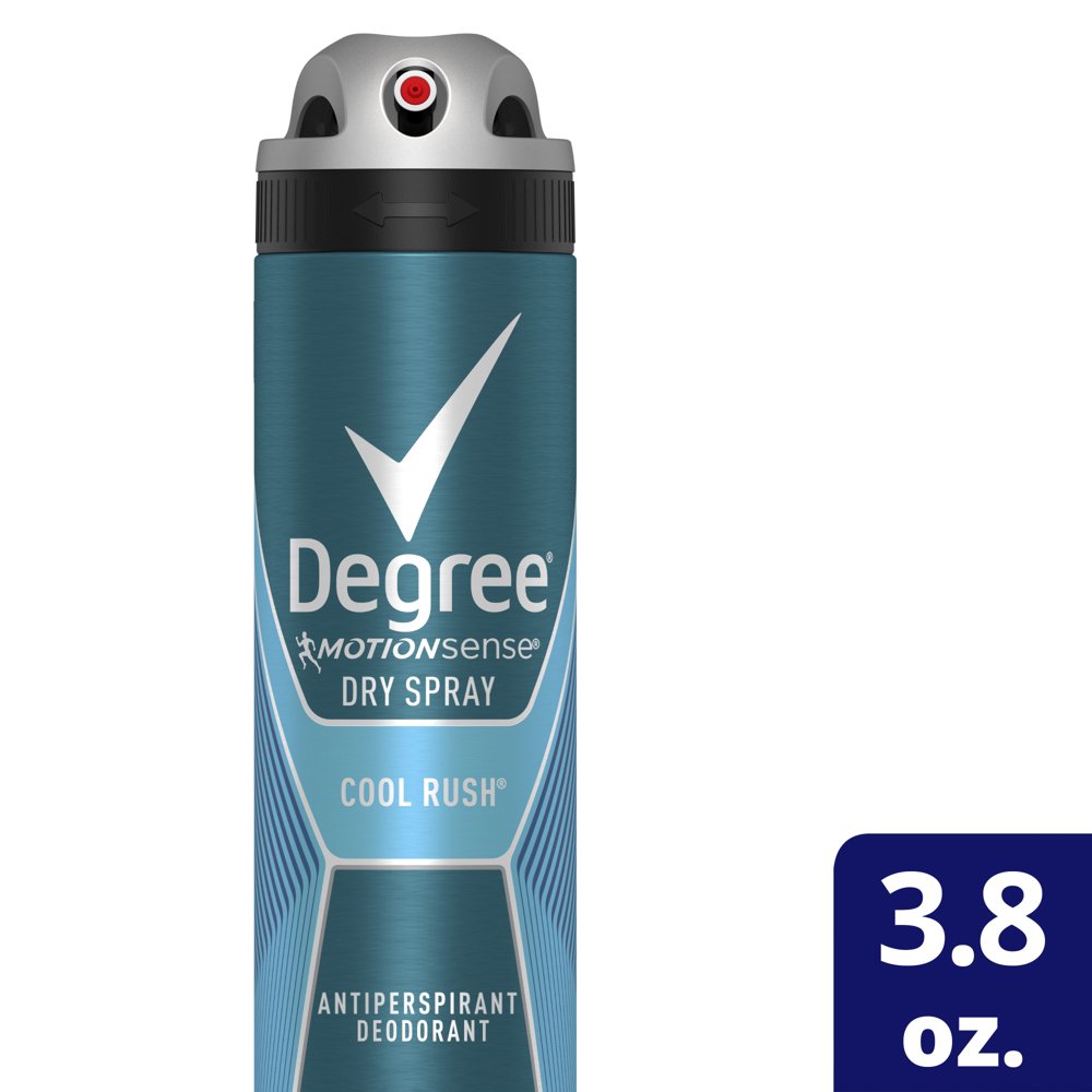 Degree Men Antiperspirant Deodorant Dry Spray Cool Rush 3.8 Oz