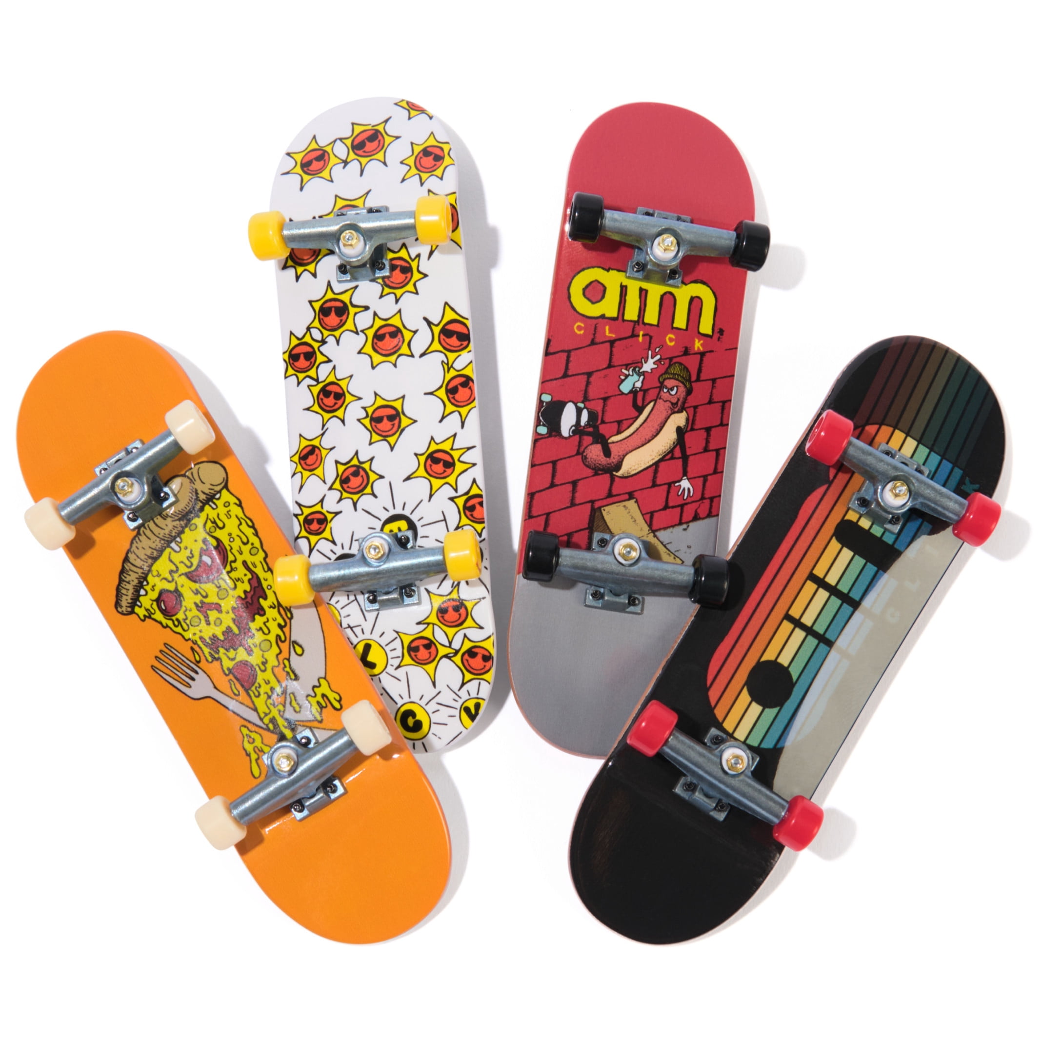 Tech Deck, Ultra DLX ATM Team Fingerboard 4-Pack, Ages 6 and up