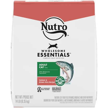 UPC: 0079105117319 | Nutro Wholesome Essentials Adult Natural Dry Cat Food Salmon & Brown Rice Recipe  14 lb. Bag