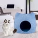thumbnail image 5 of Cama acolchada para , camas extraíbles para para suministros para mascotas de interior con cremallera, tienda pequeña lavable para , Azul Colco Cueva de la cama del gato, 5 of 7