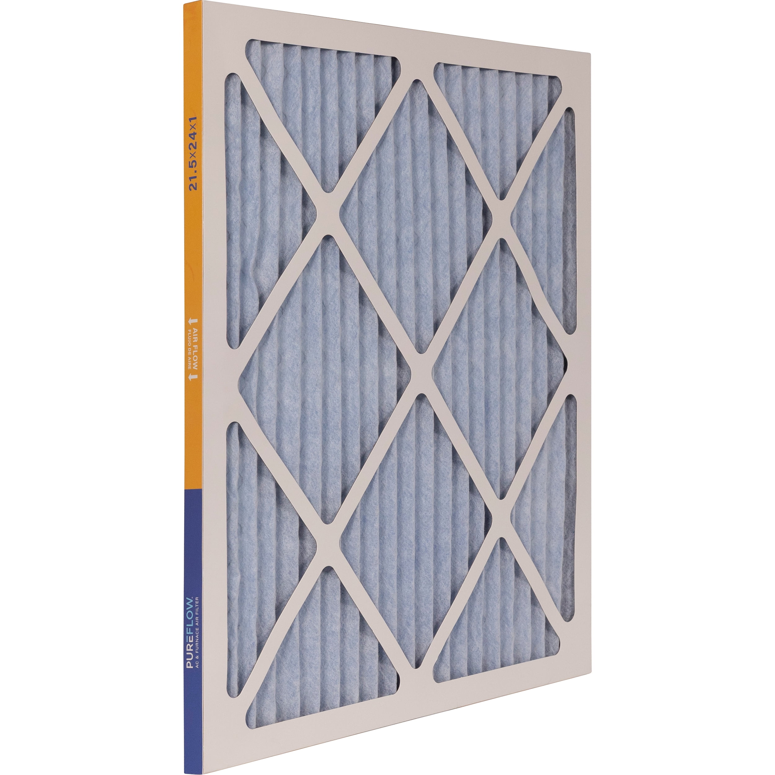 PUREFLOW Home Air Filter MERV 11, 21.5x24x1 Furnace Filter, 4 Layer High Efficiency Filtration for Dust, Smoke, Fumes, Pollutants (4-Pack)