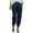 Navy, variant on TSADFHJI Sequin Skirts for Women Long Women High Waisted Wide Leg Pants Fashion Drawstring Elastic Trousers Comfy Straight Leg Long Pants with Pockets M Navy