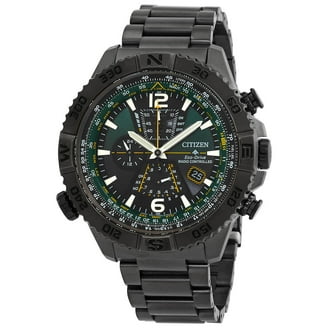 Citizen Promaster Perpetual Alarm World Time Chronograph GMT Black