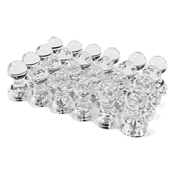 CCOCC Clear Magnetic Push Pins, 24 Pieces