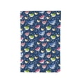 thumbnail image 7 of Zufioo Colorful Cartoon Shark Print Garden Decoration Flags, Sun-resistant and Wrinkle-resistant Flags, Balcony, Terrace, Garden Decorations, Home Decorations-One Size, 7 of 7