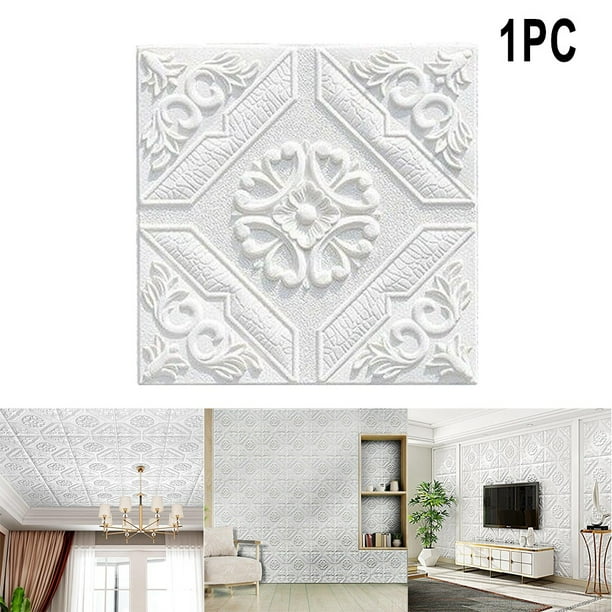 3D Wall Panels Peel and Stick Faux Brick Wallpaper White Self Adhesive
