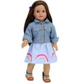 thumbnail image 5 of Sophia's Rainbow Shirt and Striped Skirt for 18" Dolls, Multicolor, 5 of 5