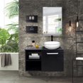 thumbnail image 5 of PULUOMIS 28" Bathroom Vanity and Vessel Sink Combo Modern Bathroom Countertop Bathroom furniture set bathroom furniture with mirror cabinet, 5 of 7