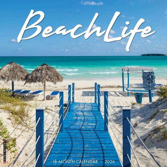 Beachlife 2026 Wall Calendar, (Paperback)