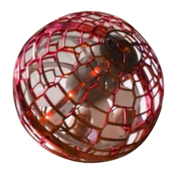 UFO Bola voladora de inducción luminosa Bola de levitación de ciclotrón inteligente Juguetes para niños con batería de 200 mAh Rojo