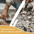 thumbnail image 3 of 8.5cm Silver Foil Sheets - 50 Pieces with Bright Texture, 3 of 7